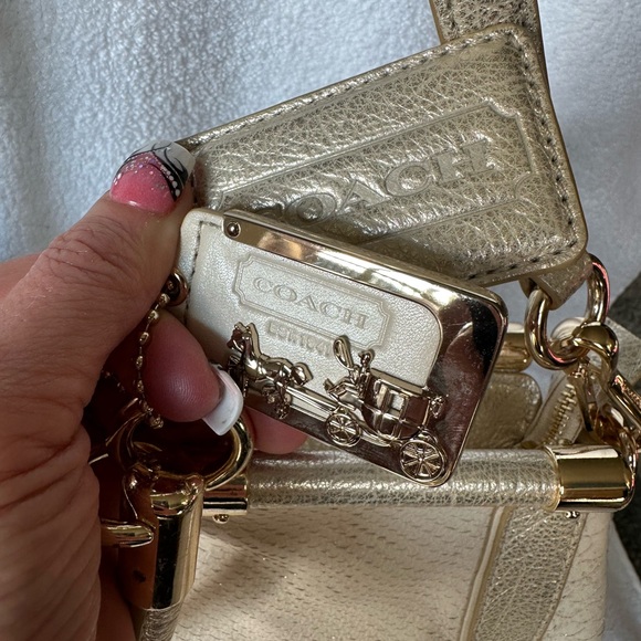 Coach Madison Leather Python Print Caroline Satchel Handbag - Picture 8 of 16